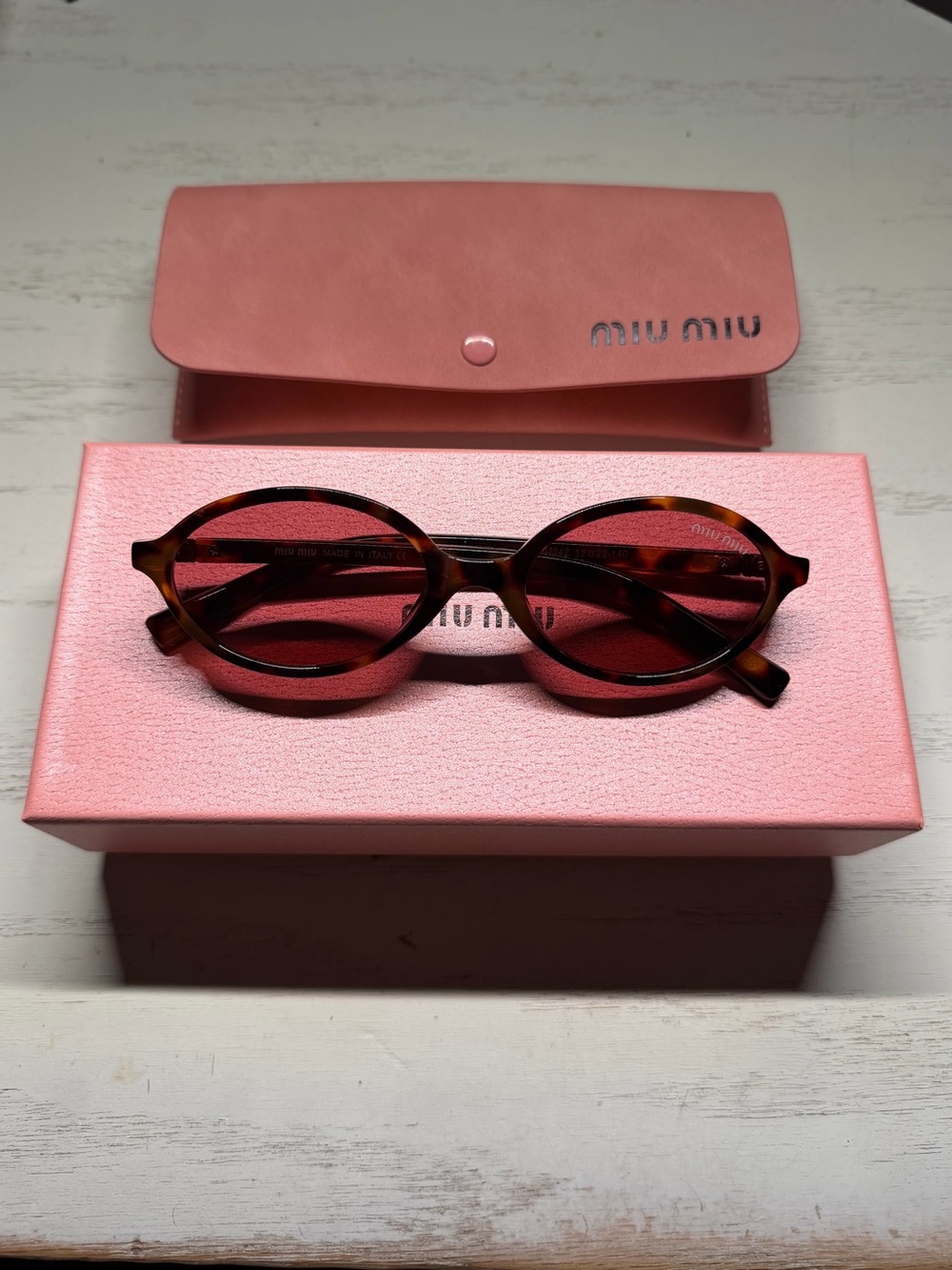 Miu Miu Pink Lens Sunglasses